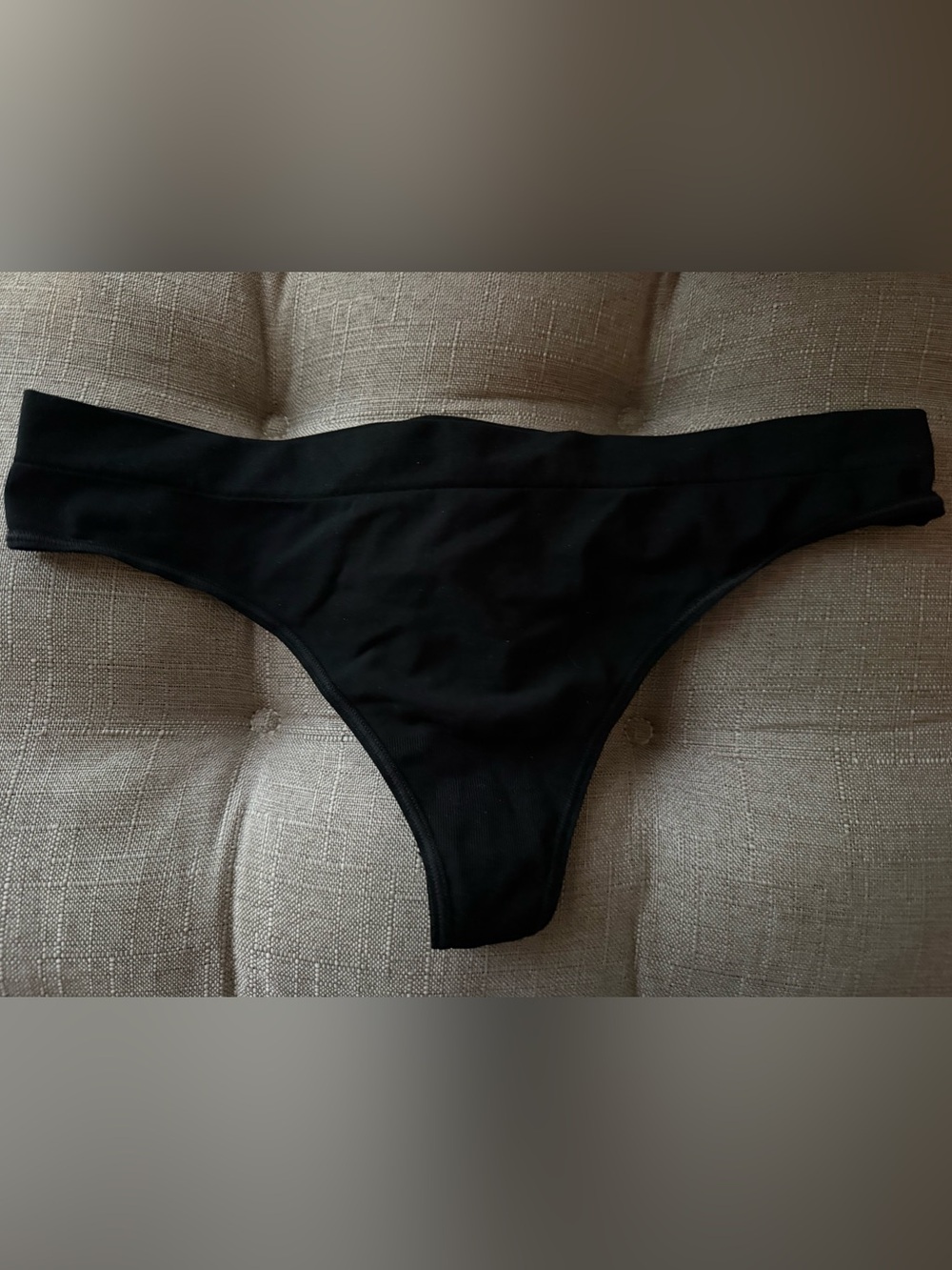 Basic Black Thong